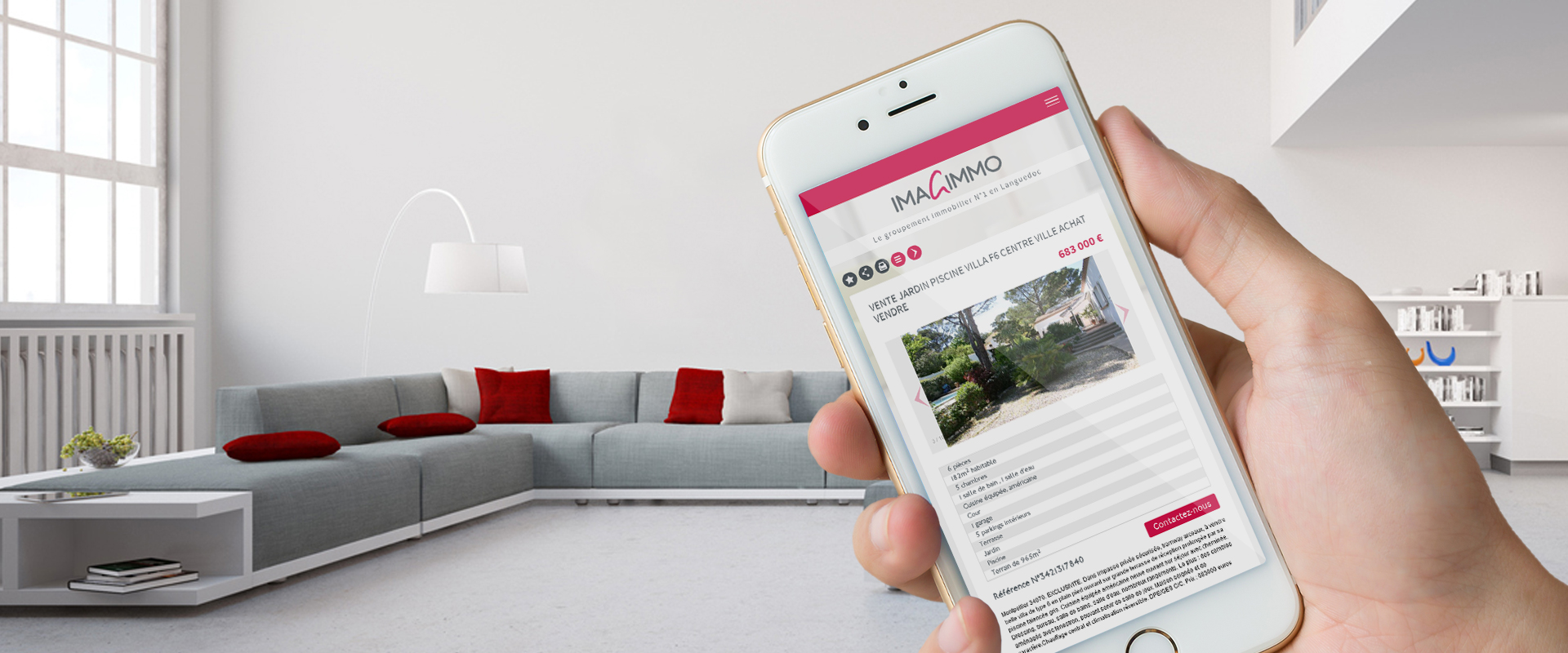Site immobilier compatible mobile